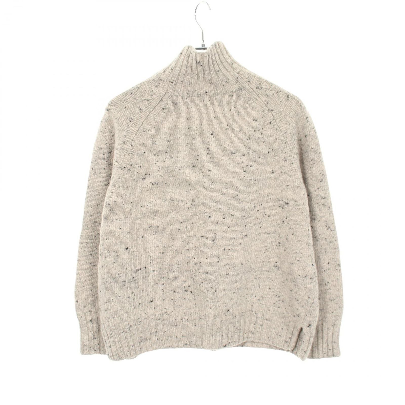 Max Mara S 'S Knit Gioele High Neck Gray Wool Cashmere Sweater — view 2