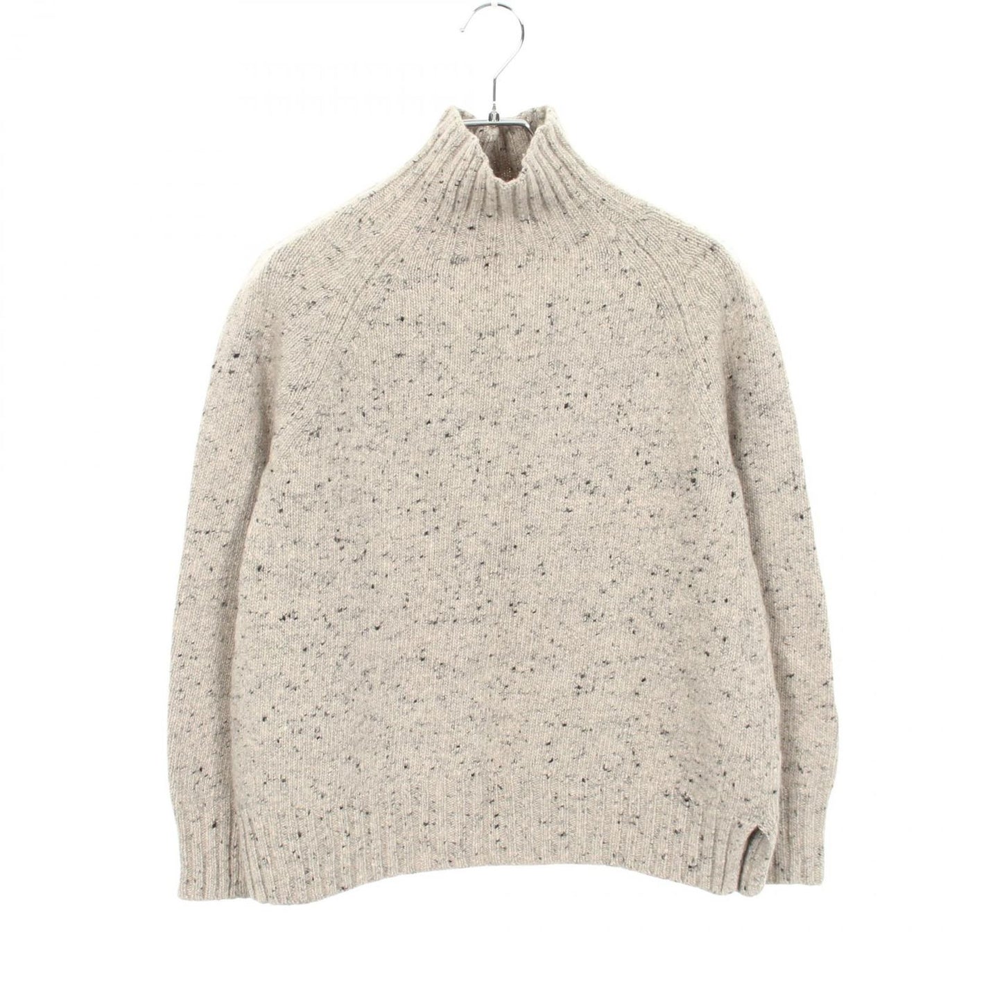 Max Mara S 'S Knit Gioele High Neck Gray Wool Cashmere Sweater