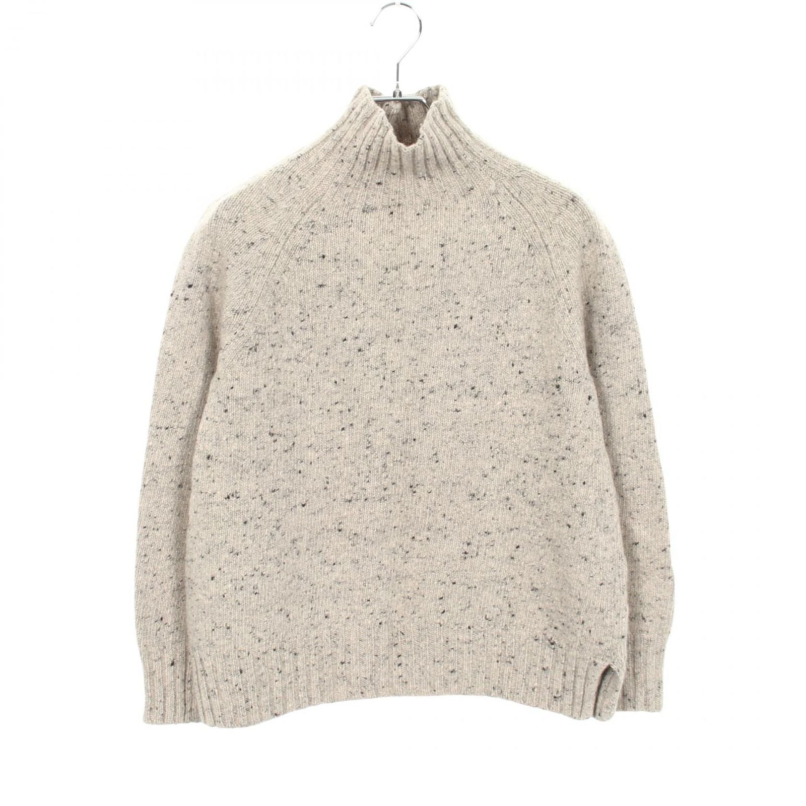 Max Mara S 'S Knit Gioele High Neck Gray Wool Cashmere Sweater
