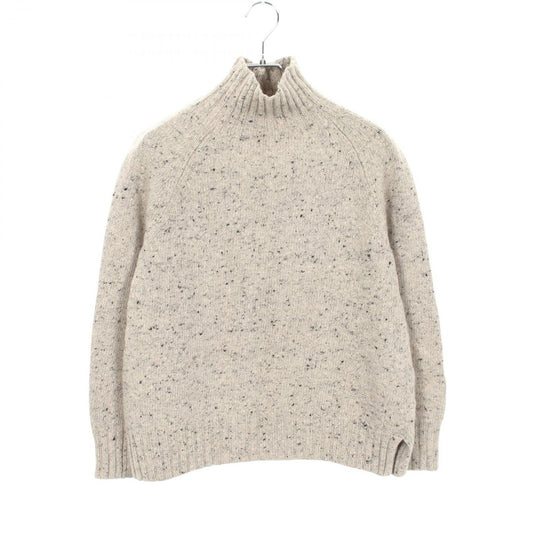 Max Mara S 'S Knit Gioele High Neck Gray Wool Cashmere Sweater