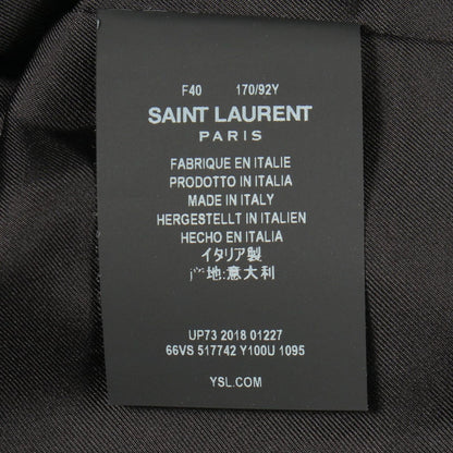 Saint Laurent Paris Tweed Sequin Black Jacket — view 6