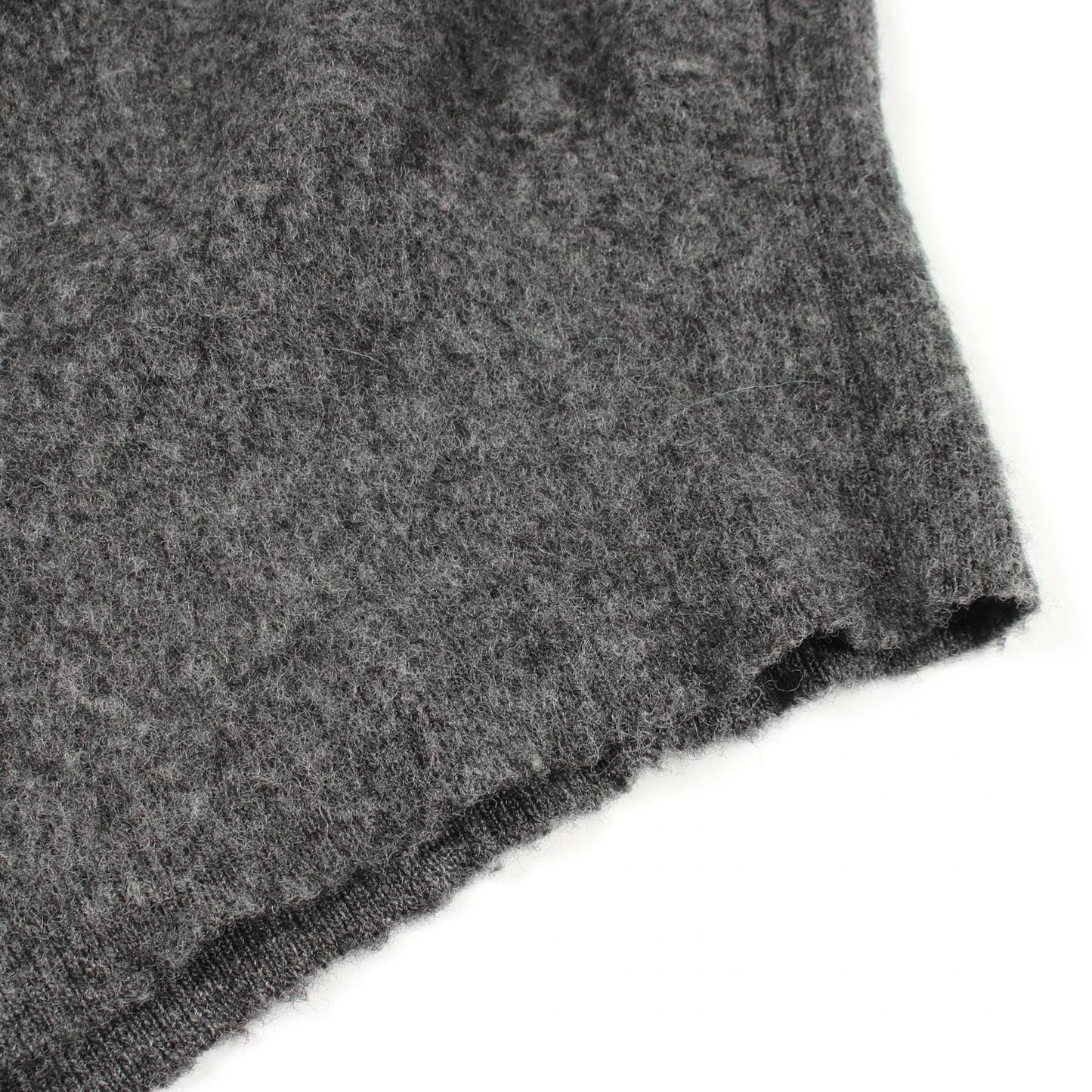 Dior Knit Judy Blame Logo Embroidery Gray Wool Sweater — view 6