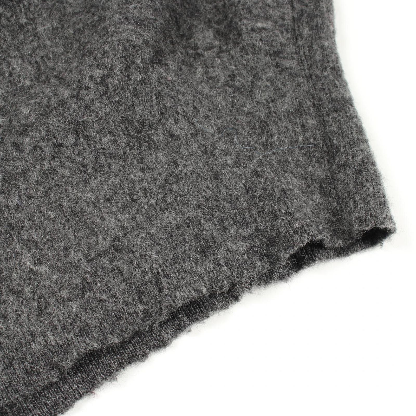 Dior Knit Judy Blame Logo Embroidery Gray Wool Sweater — view 6