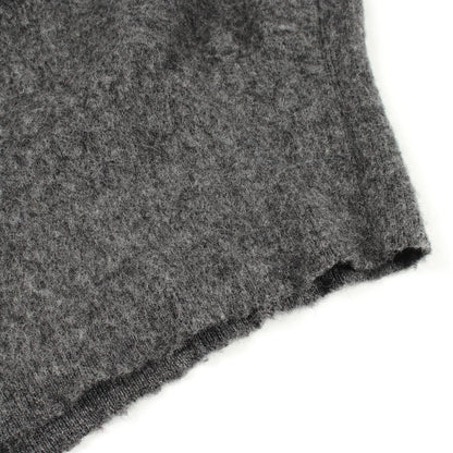 Dior Knit Judy Blame Logo Embroidery Gray Wool Sweater — view 6