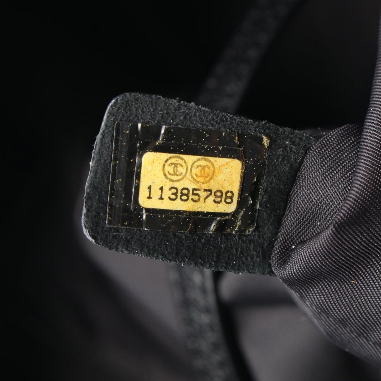 Chanel Tote Paris Biarritz MM Black Canvas Leather MM — view 5