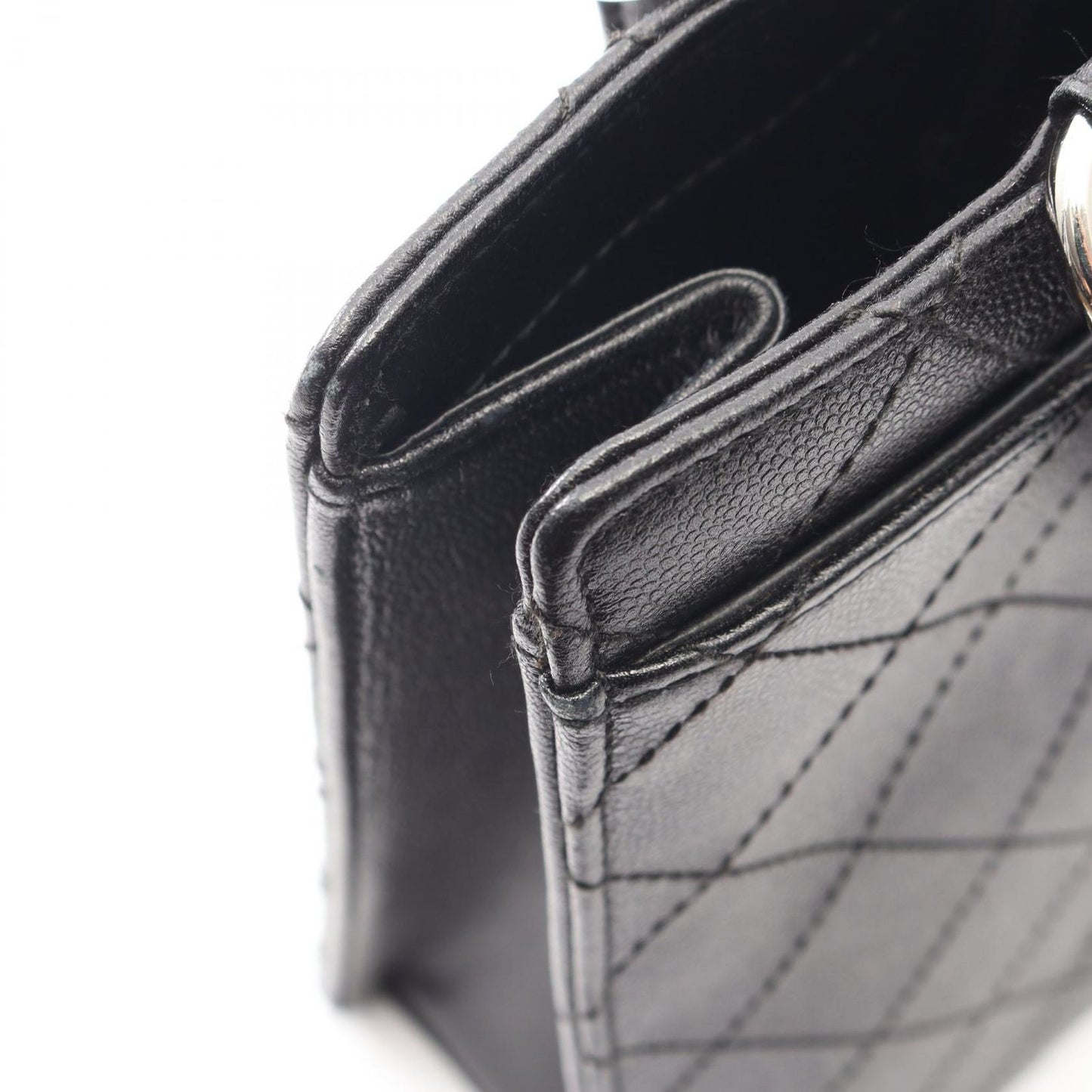 Chanel Handbag Quilted Black Calf — view 6