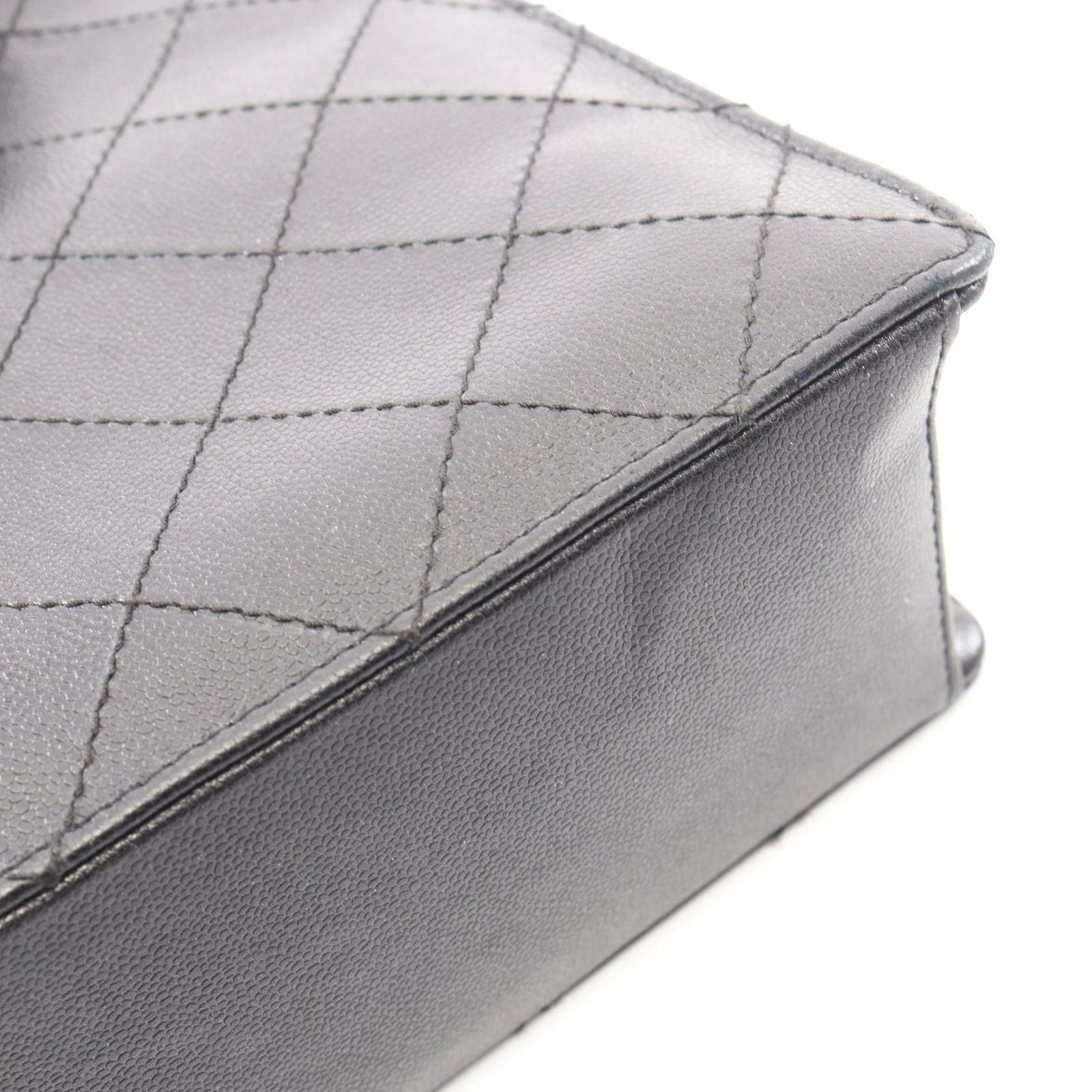 Chanel Handbag Quilted Black Calf — view 8