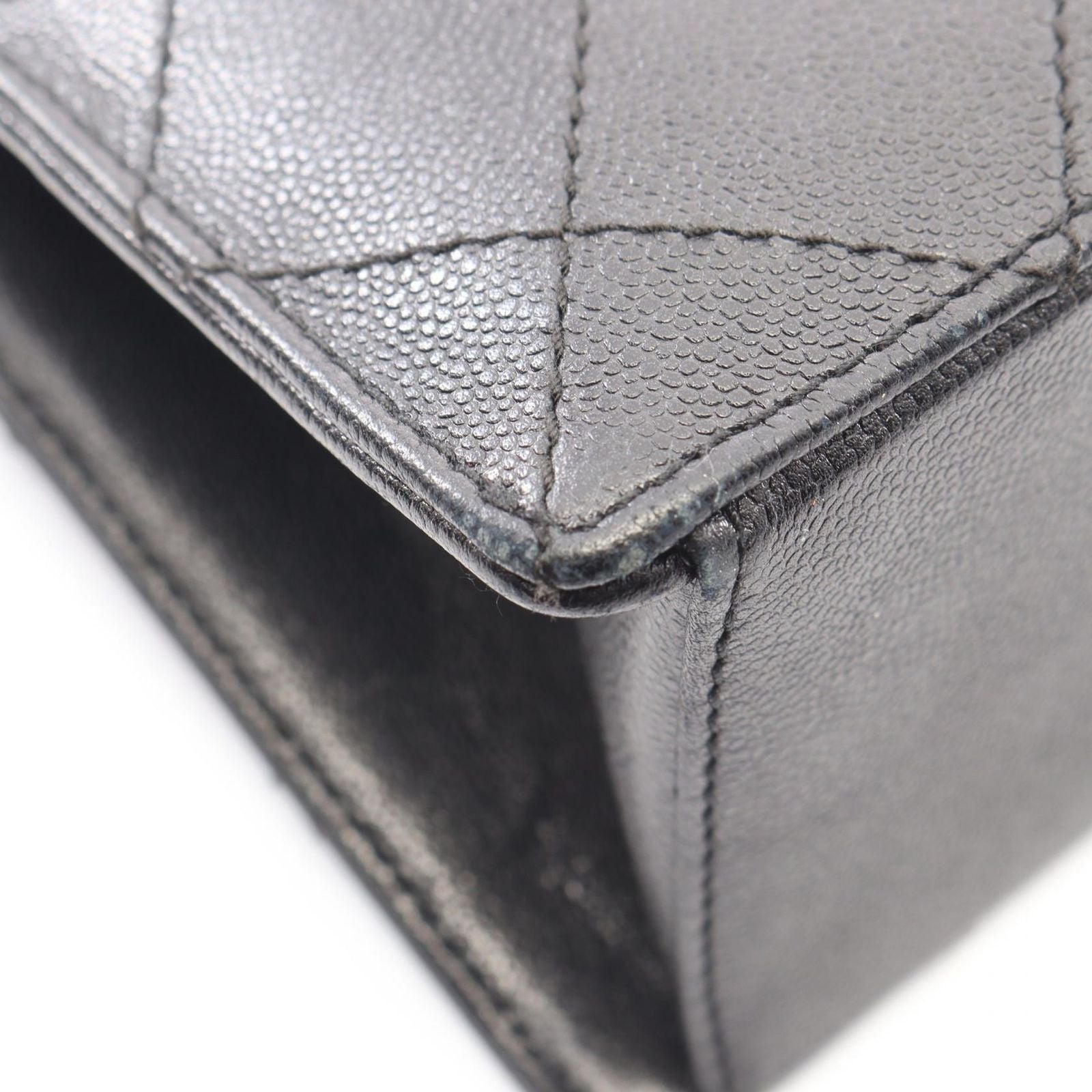 Chanel Handbag Quilted Black Calf — view 7