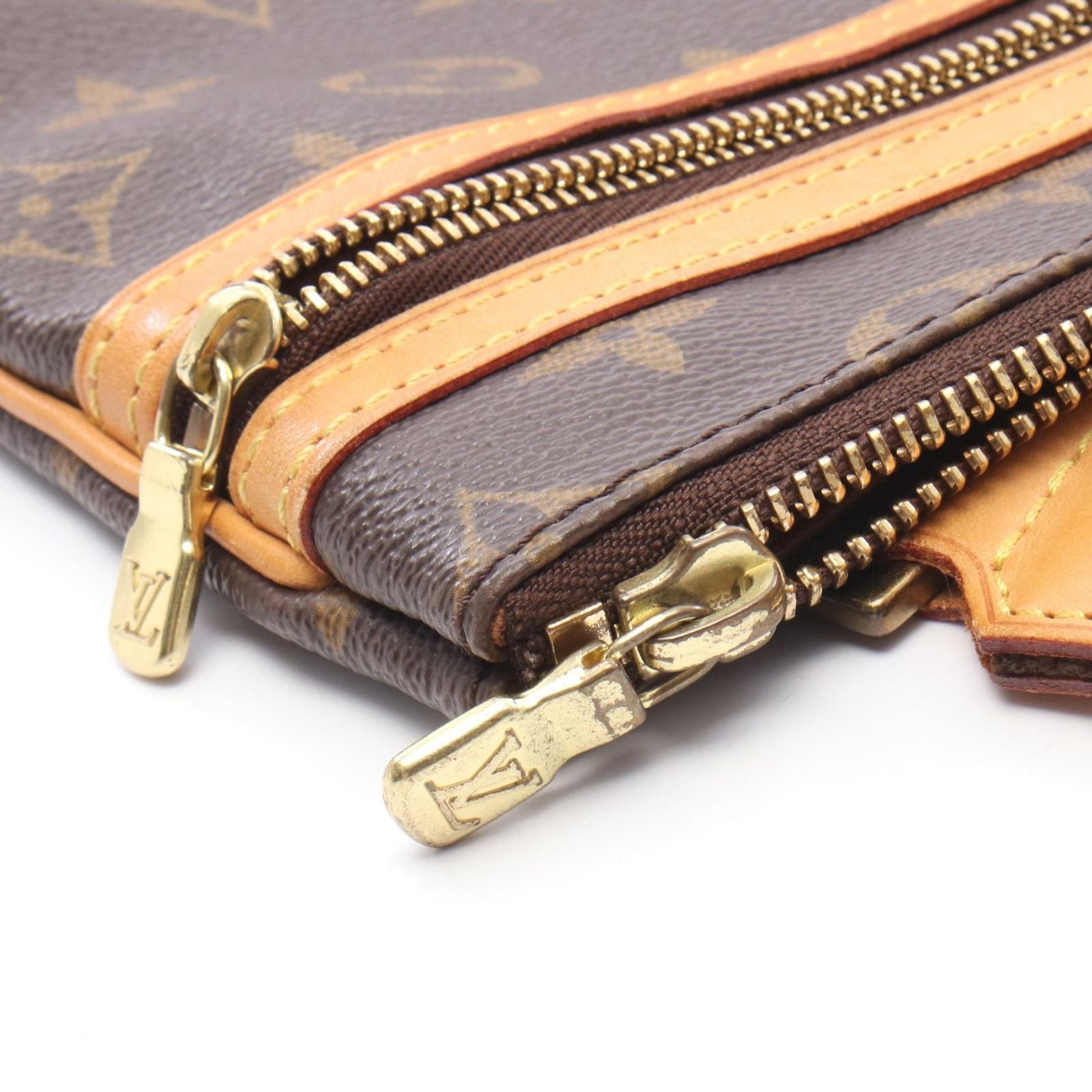 Louis Vuitton Shoulder Bag Pochette Canvas Leather — view 7