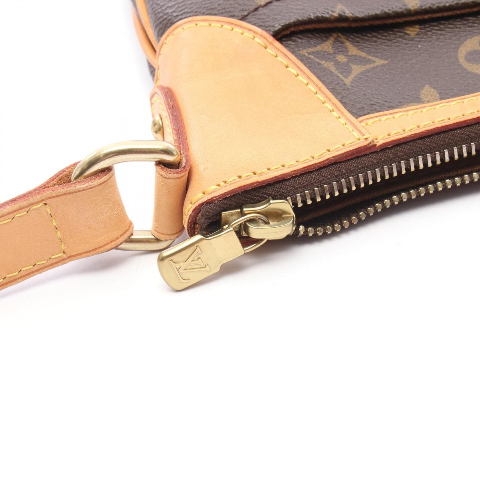 Louis Vuitton Shoulder Bag Odeon PM Canvas Leather — view 8