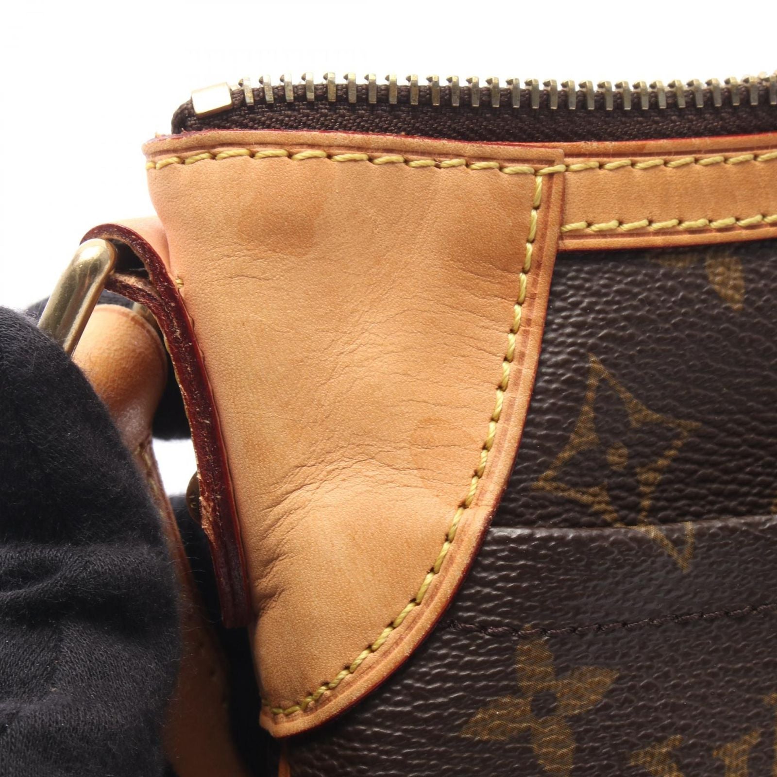 Louis Vuitton Shoulder Bag Odeon PM Canvas Leather — view 7