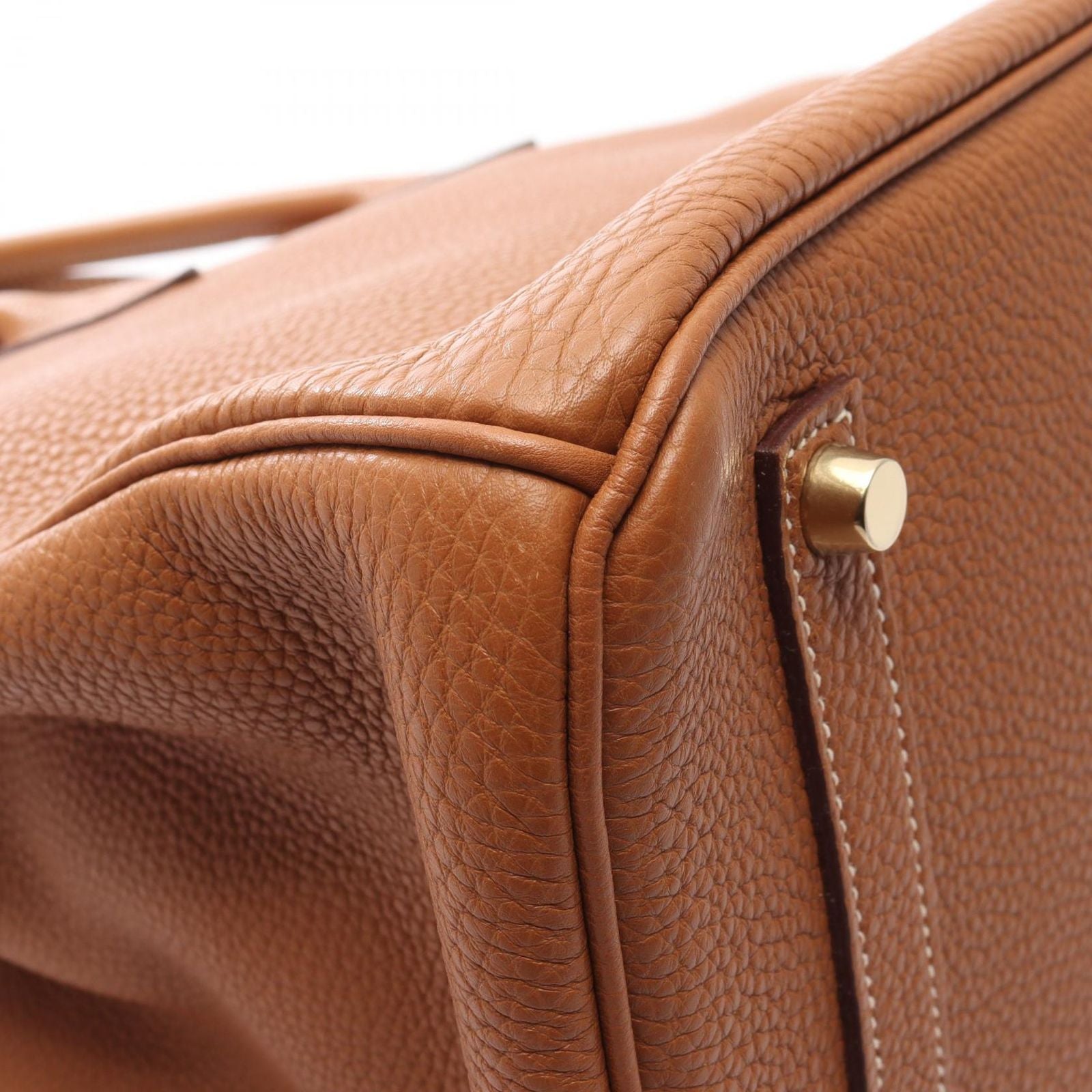 Hermes Handbag Birkin 35 Gold Leather — view 7