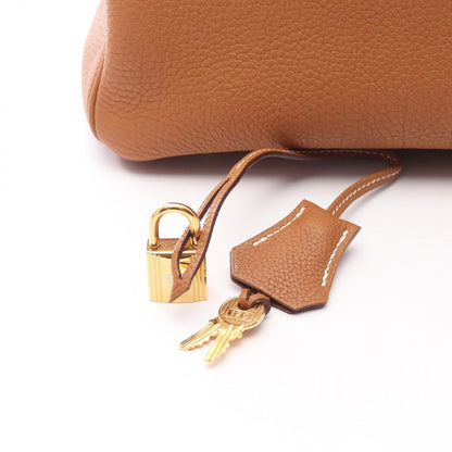 Hermes Handbag Birkin 35 Gold Leather — view 6