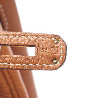 Hermes Handbag Birkin 35 Gold Leather — view 5