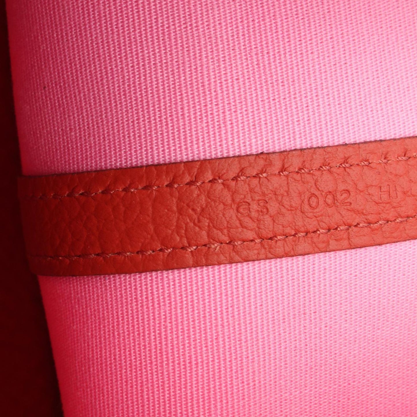 Hermes Tote Garden Party TPM Pink Rouge Ducese Canvas Leather — view 5