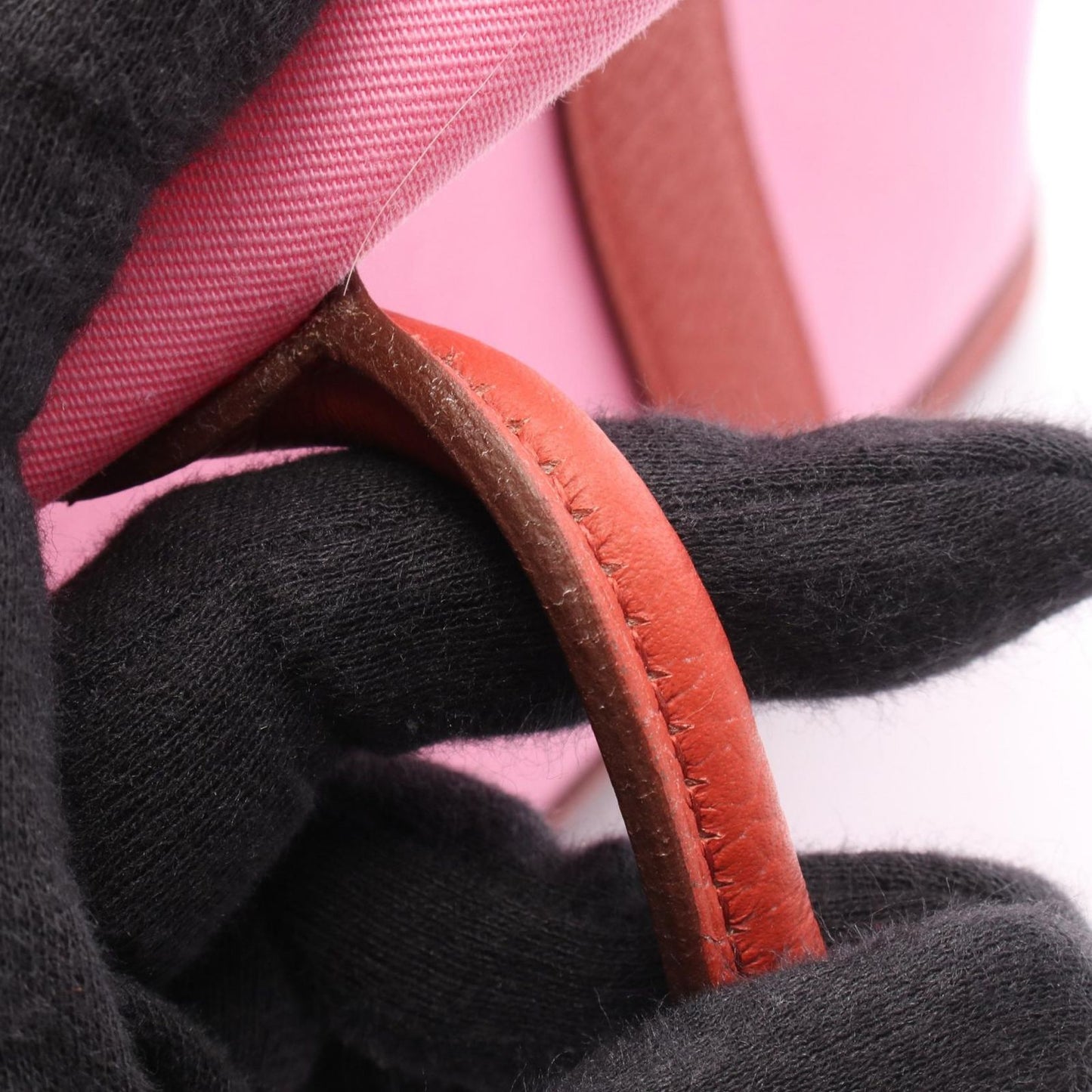 Hermes Tote Garden Party TPM Pink Rouge Ducese Canvas Leather — view 8