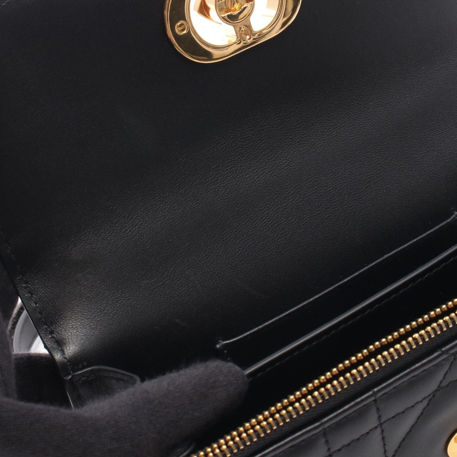 Dior Shoulder Bag Miss Caro Black Leather — view 5