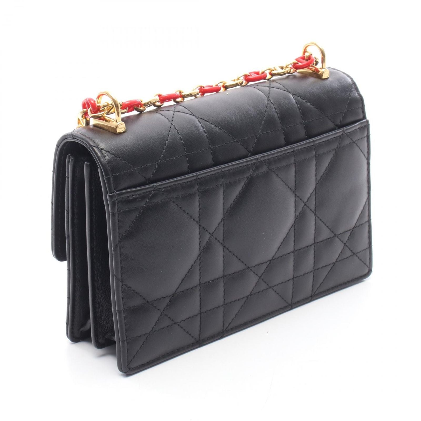 Dior Shoulder Bag Miss Caro Black Leather — view 2