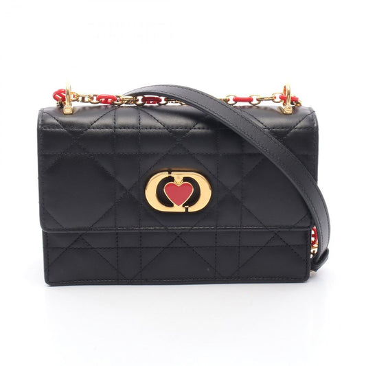 Dior Shoulder Bag Miss Caro Black Leather