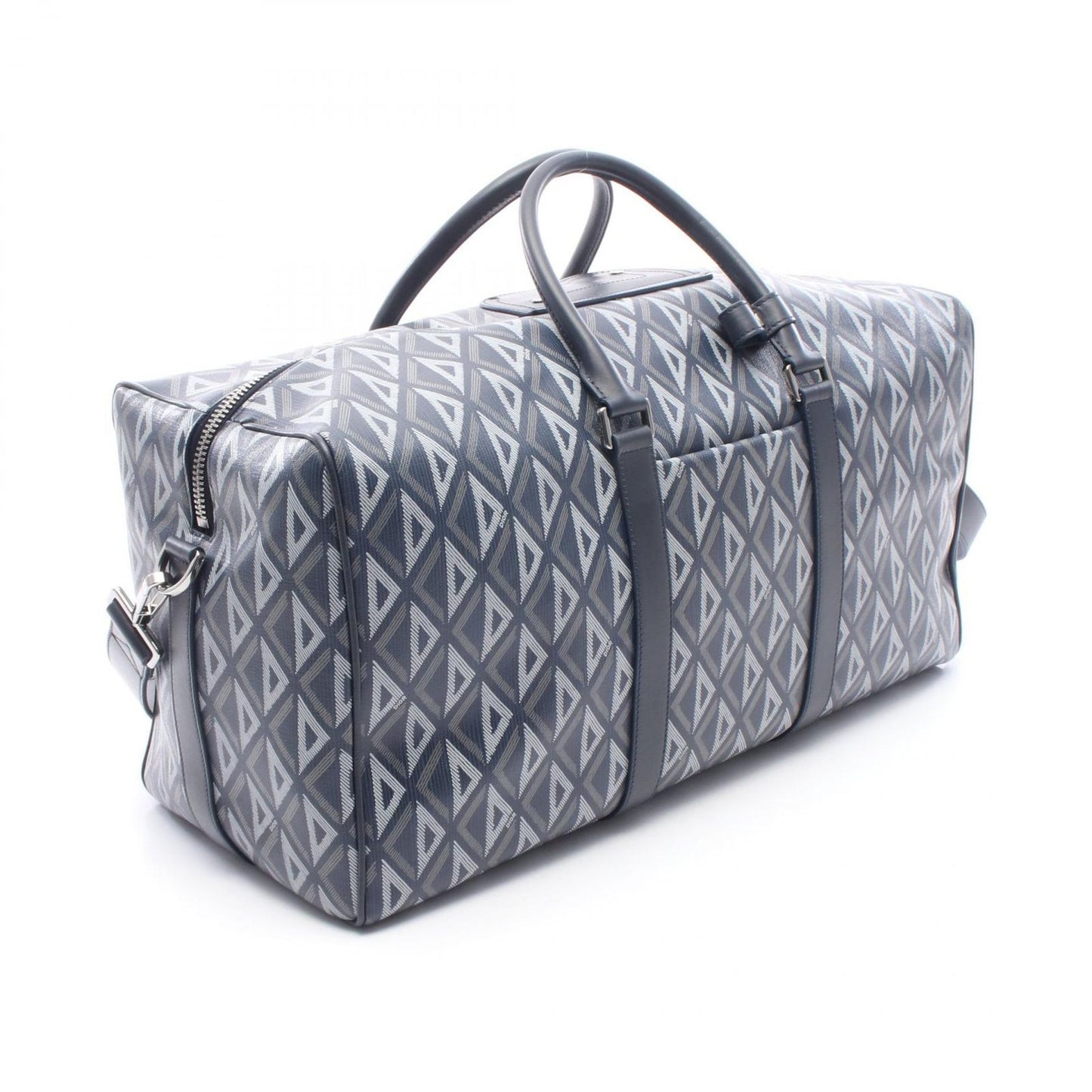 Dior Boston Bag Rango 50 CD Diamond 2-Way Navy Canvas Leather — view 2