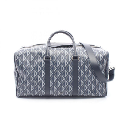 Dior Boston Bag Rango 50 CD Diamond 2-Way Navy Canvas Leather
