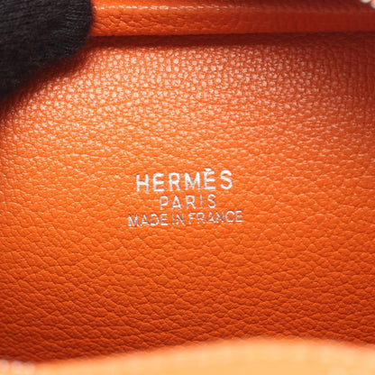 Hermes Handbag Mini Plume 20 Orange Leather Calf — view 4
