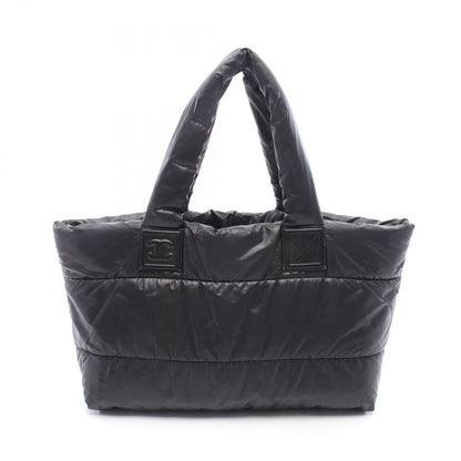 Chanel Tote Coco Cocoon MM Reversible Black Nylon Leather