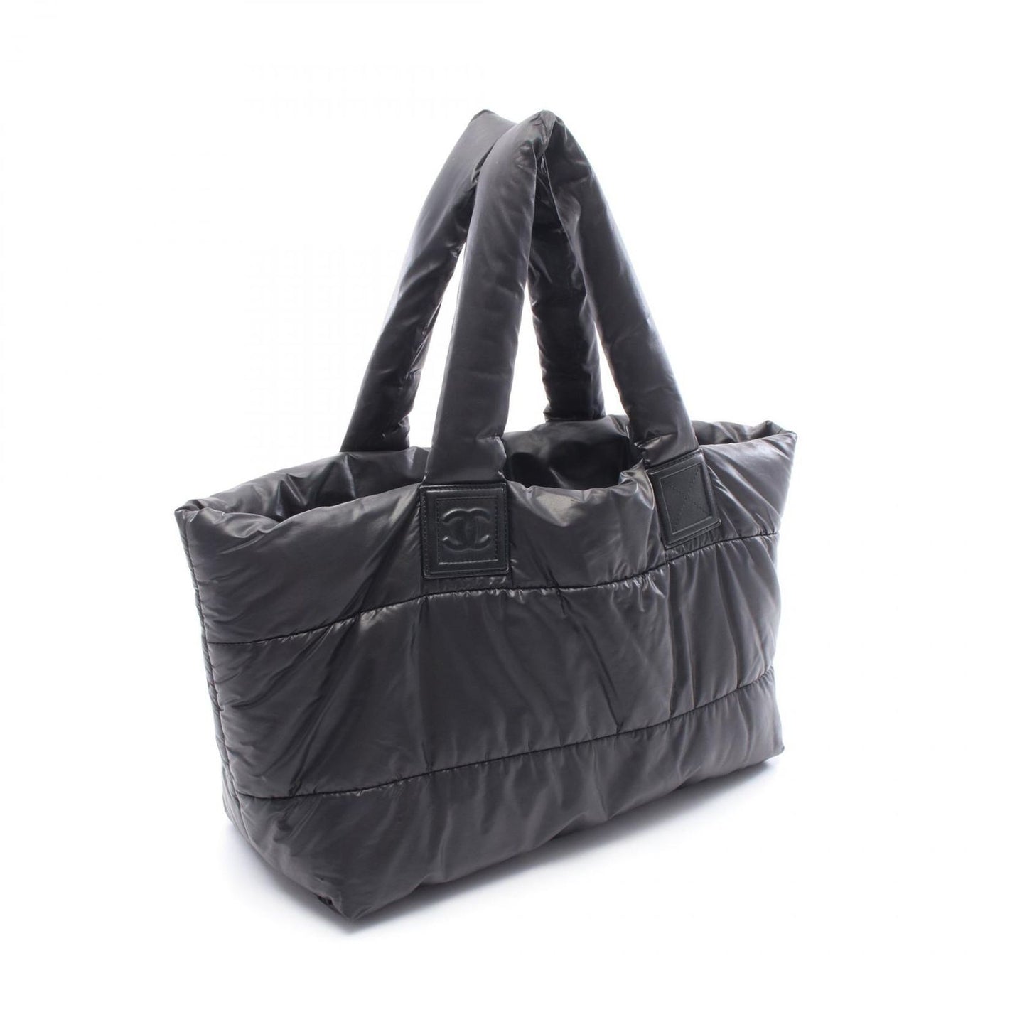 Chanel Tote Coco Cocoon MM Reversible Black Nylon Leather — view 2