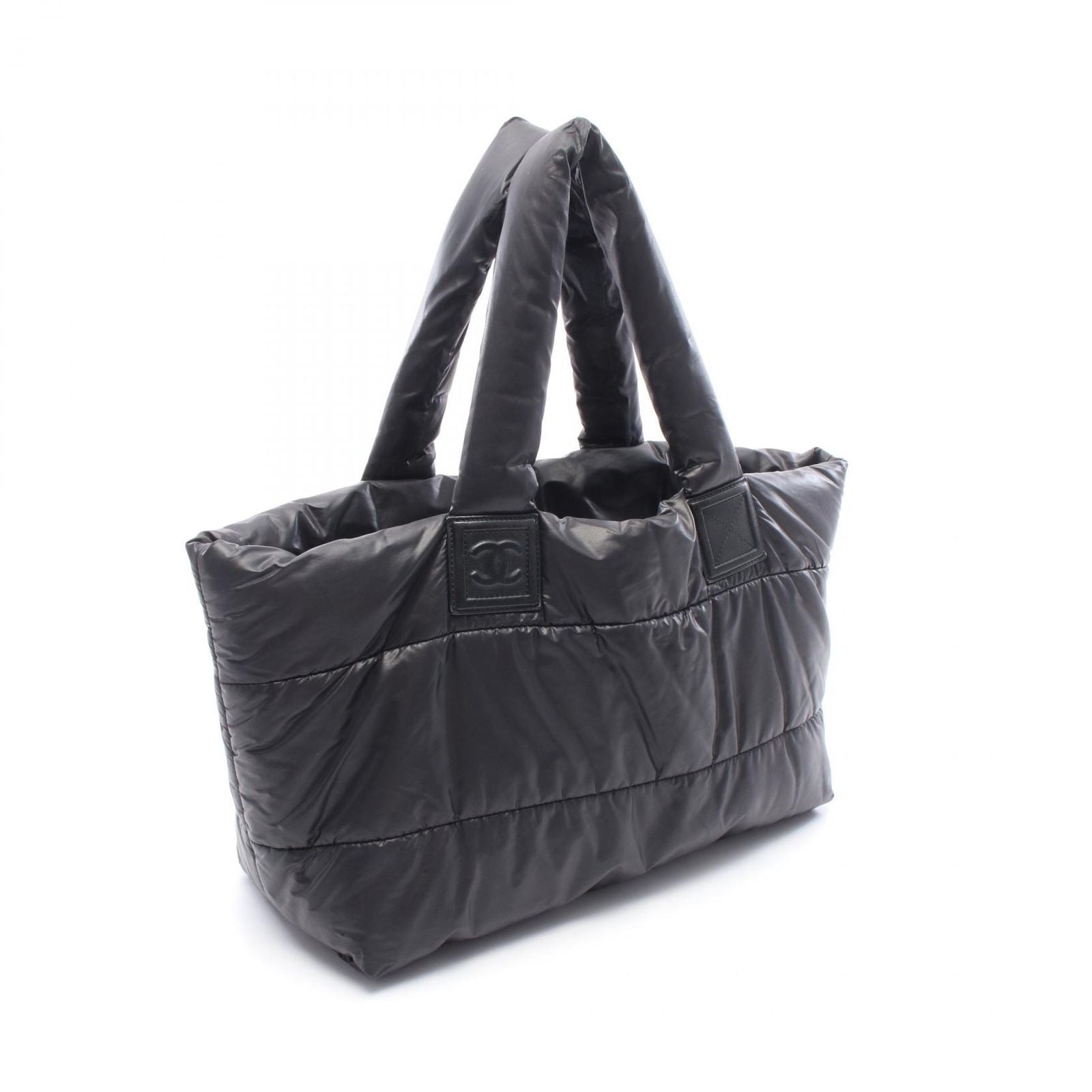 Chanel Tote Coco Cocoon MM Reversible Black Nylon Leather — view 2