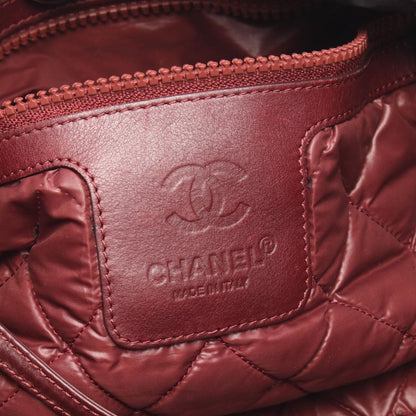 Chanel Tote Coco Cocoon MM Reversible Black Nylon Leather — view 4