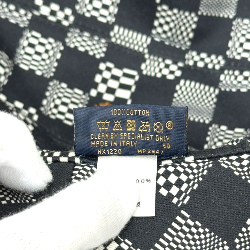 Louis Vuitton Hat Bonnet Disted Damier Cotton Black — view 7