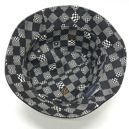 Louis Vuitton Hat Bonnet Disted Damier Cotton Black — view 5