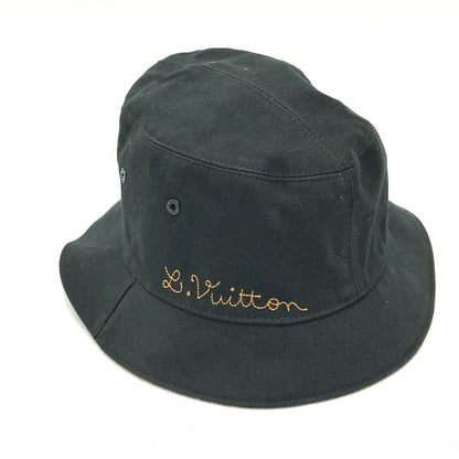 Louis Vuitton Hat Bonnet Disted Damier Cotton Black