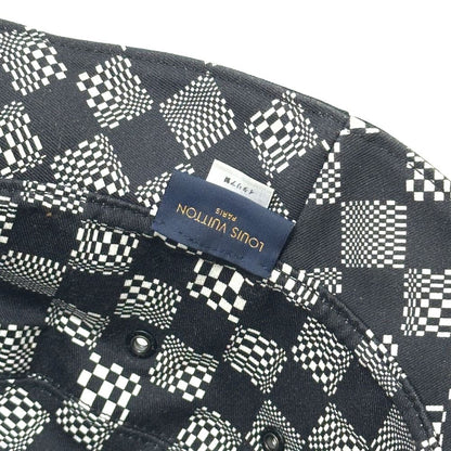 Louis Vuitton Hat Bonnet Disted Damier Cotton Black — view 6