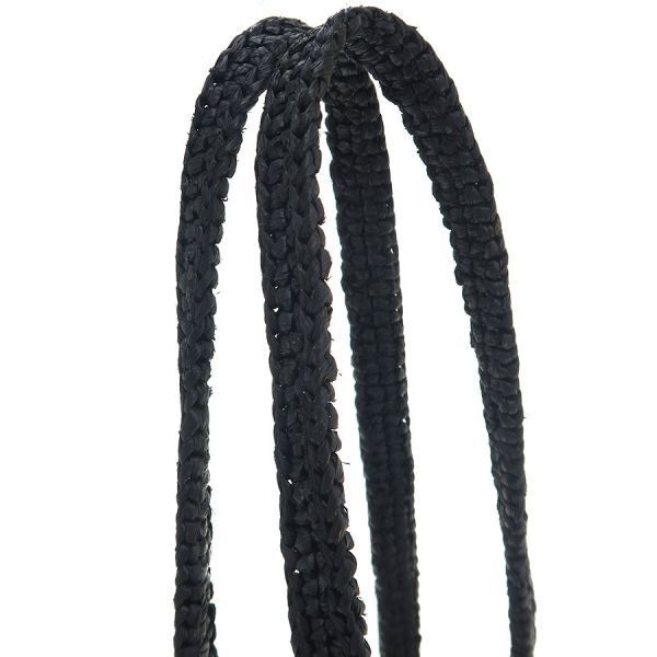 Prada Raffia Tote Black — view 4