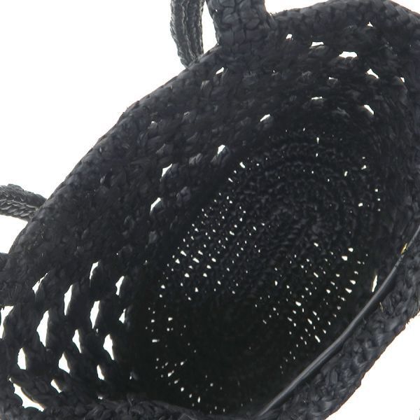 Prada Raffia Tote Black — view 2
