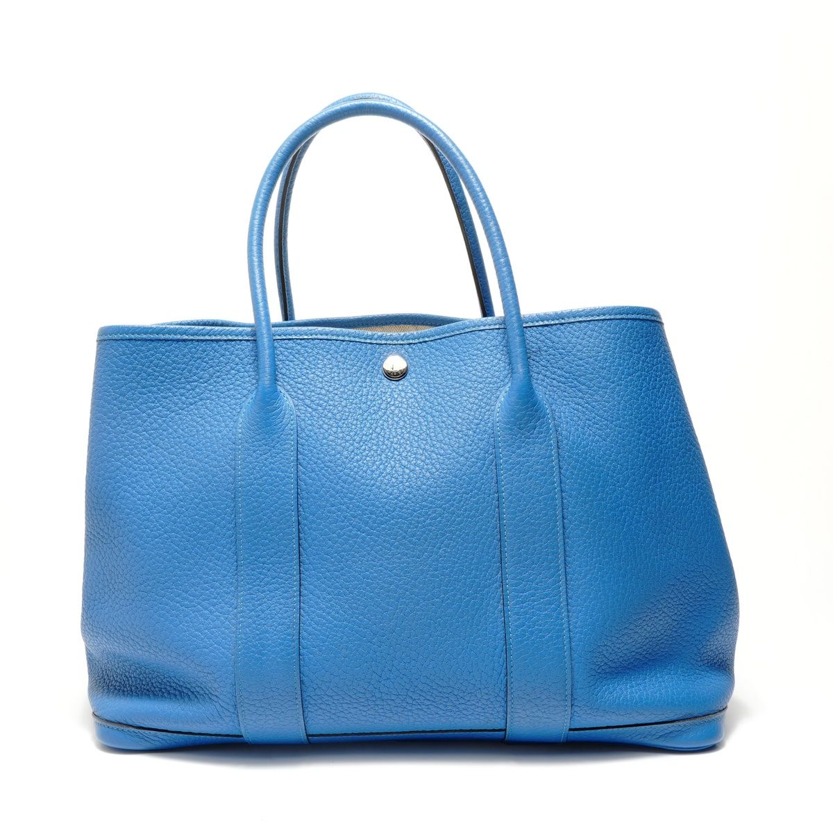 Hermes Tote Garden Party Vache Country Blue Royale — view 2