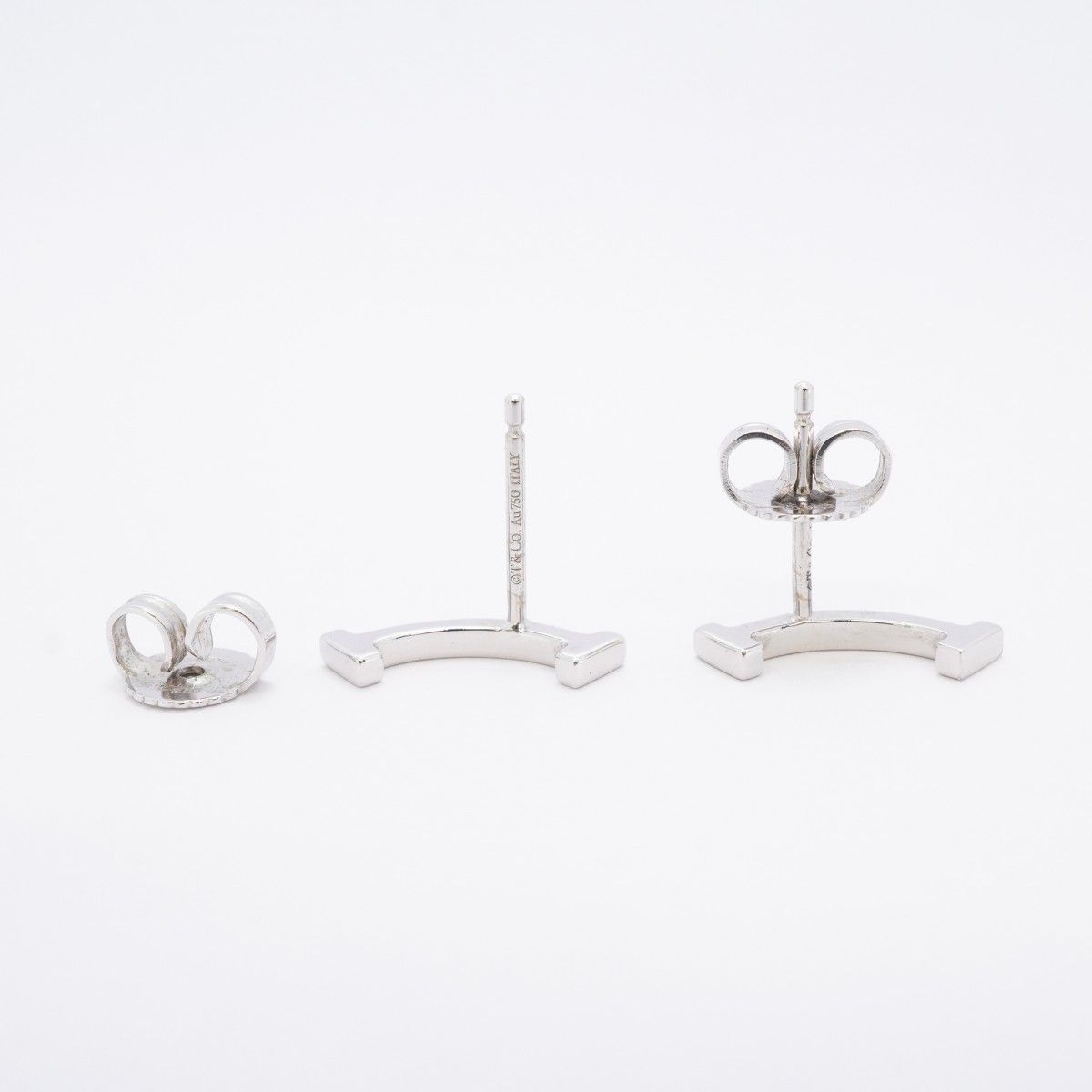 Tiffany & Co Earrings T Smile 18k White Gold — view 3