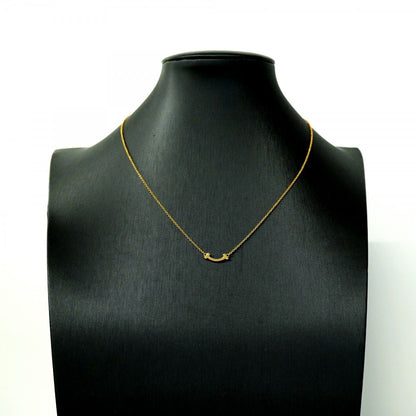 Tiffany & Co Necklace T-smile Mini 18k Pink Gold — view 6