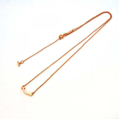 Tiffany & Co Necklace T-smile Mini 18k Pink Gold — view 3