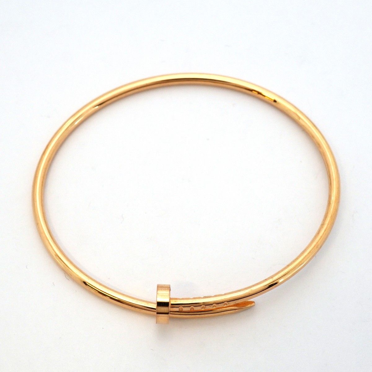 Cartier Bangle Juste Un Clou SM 18k Pink Gold Bracelet — view 3