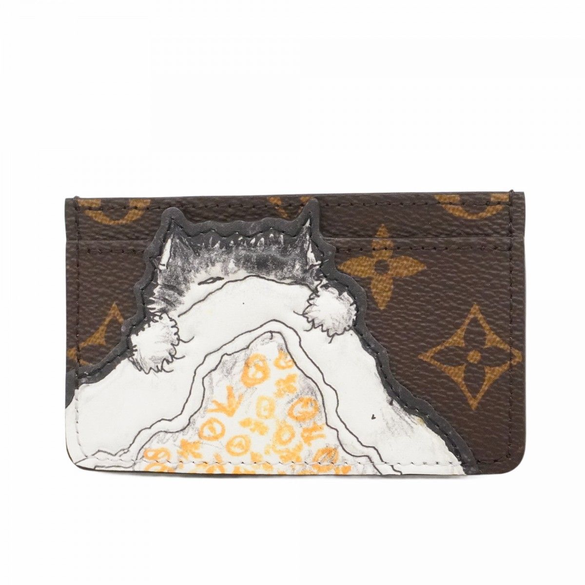 Louis Vuitton Card Case Monogram Holder Catnap Brown