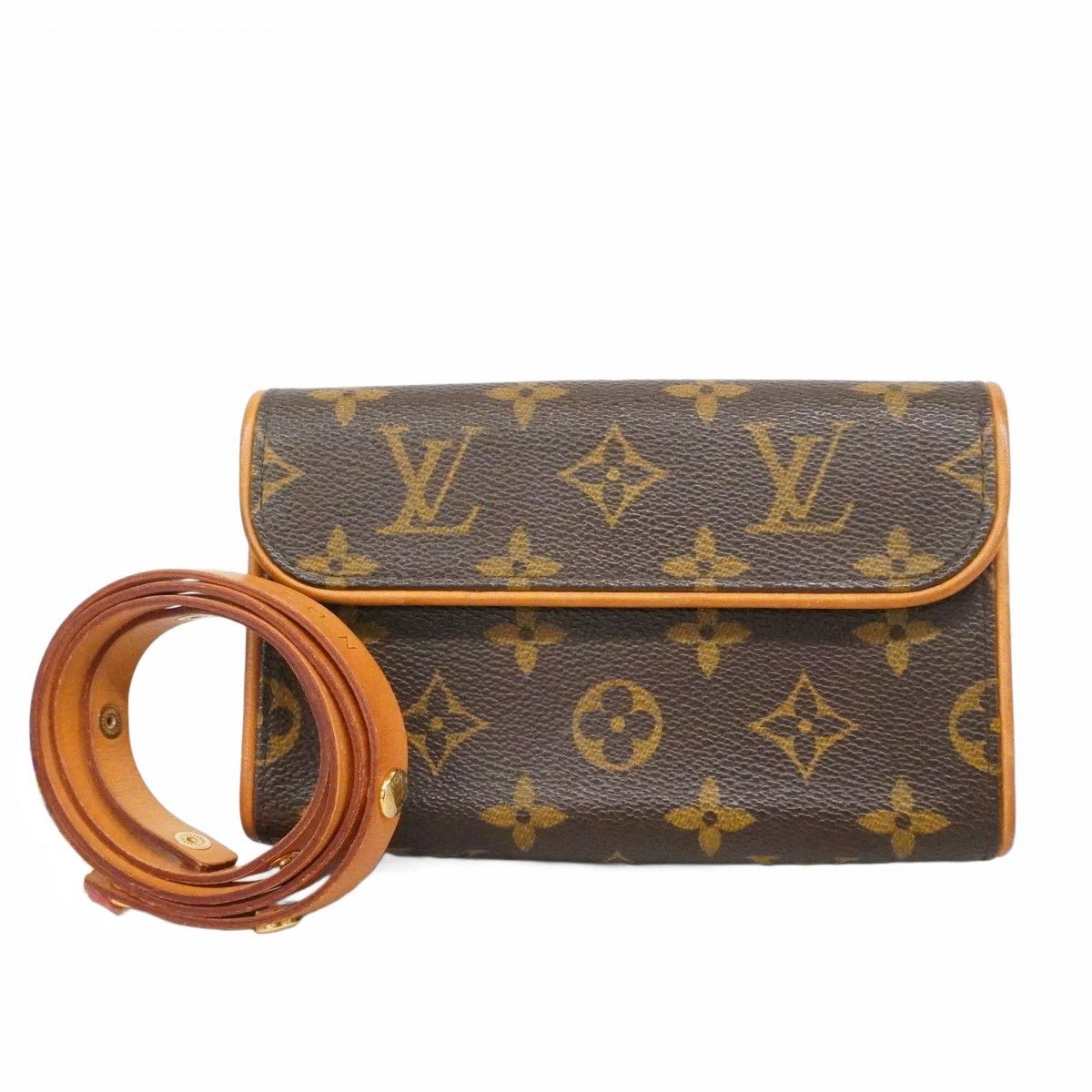 Louis Vuitton Waist Bag Monogram Pochette Florentine Brown