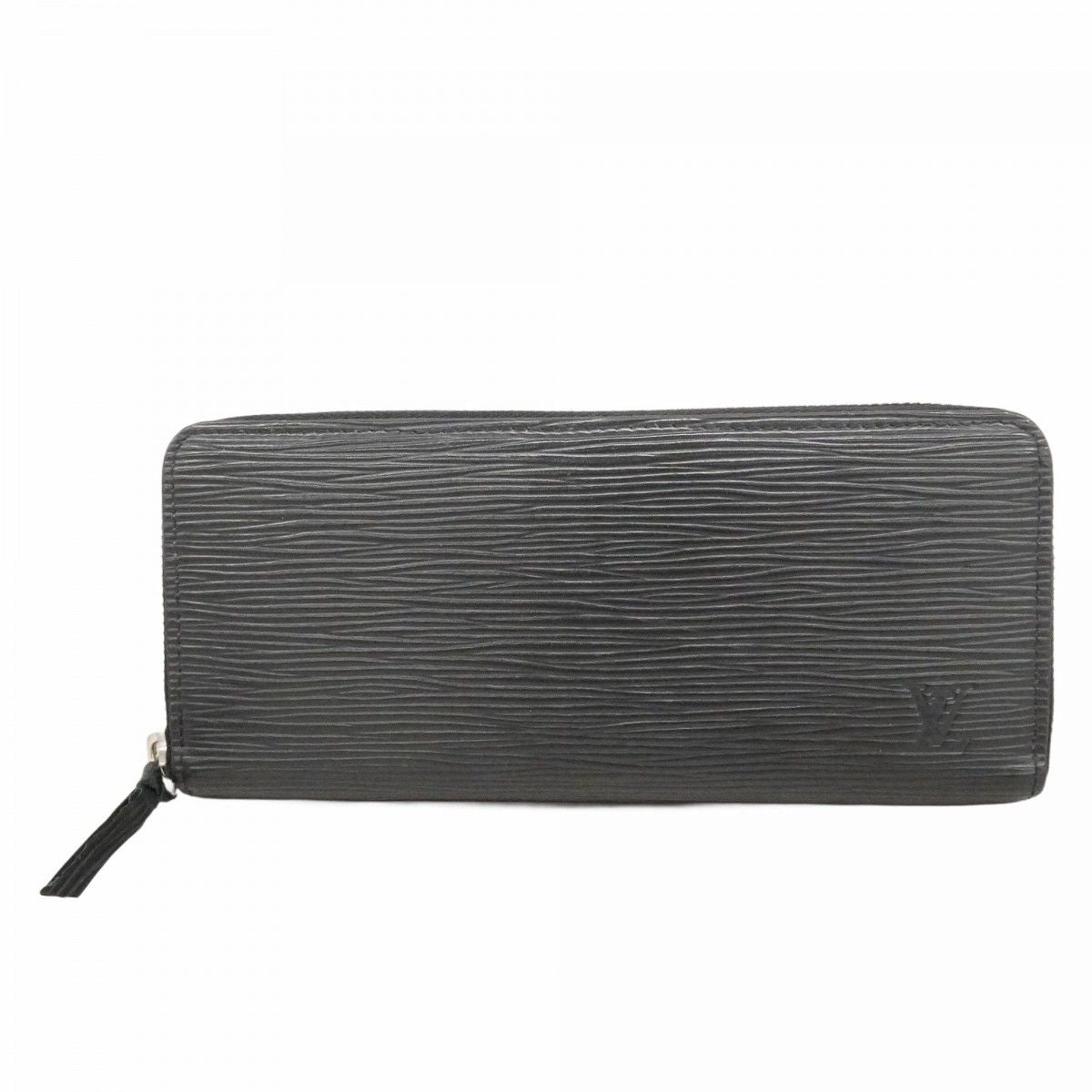 Louis Vuitton Wallet Epi Portefeuille Clemence Noir
