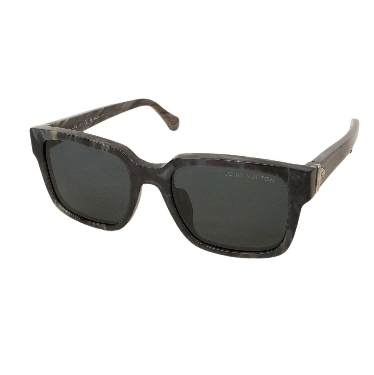 Louis Vuitton Sunglasses LV Glide Square Gray Navy Eyewear