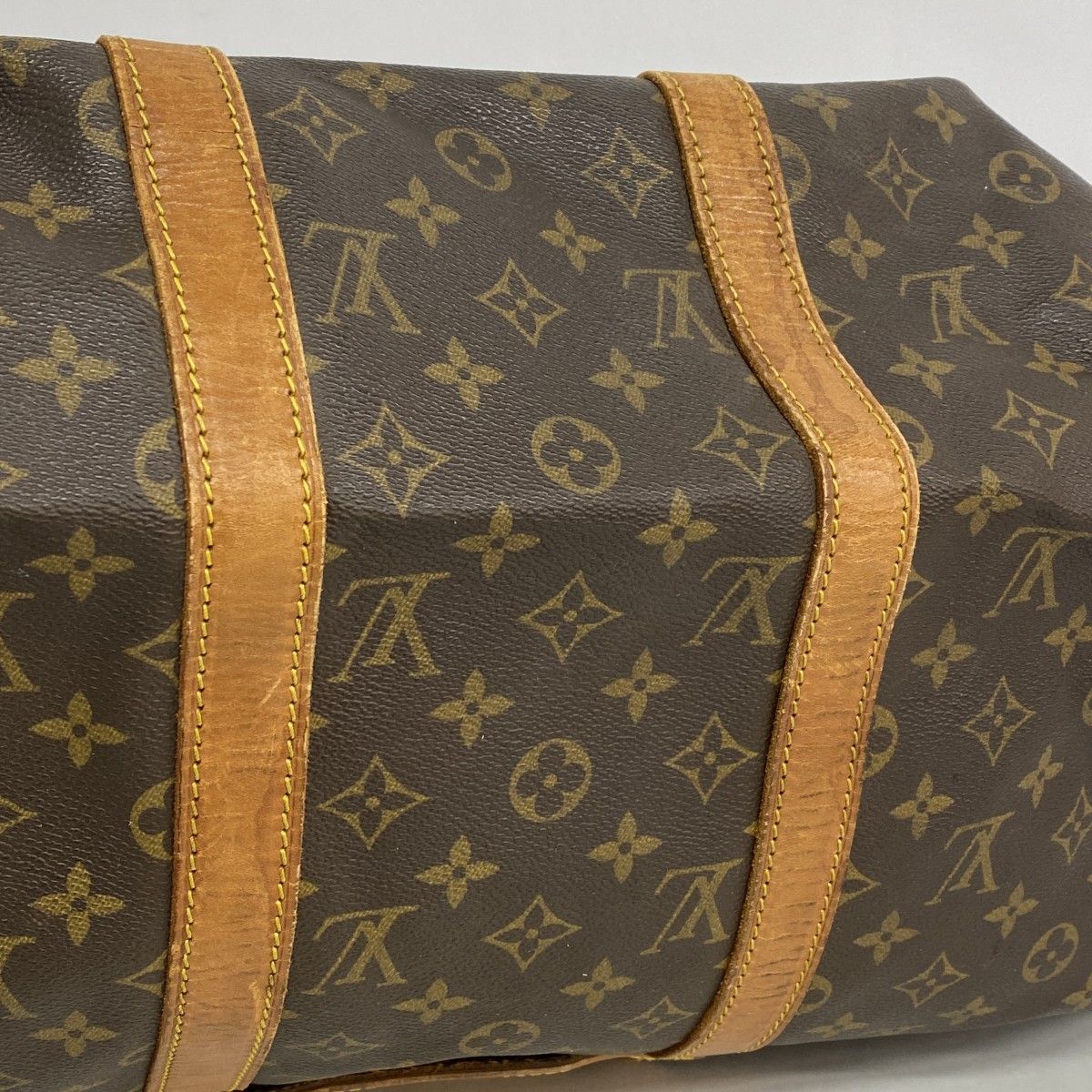 Louis Vuitton Boston Bag Monogram Keepall Bandouliere 50 Brown — view 8