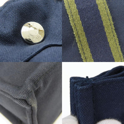 Hermes Tote Fourre Tout PM Canvas Navy Olive Daily Use — view 5
