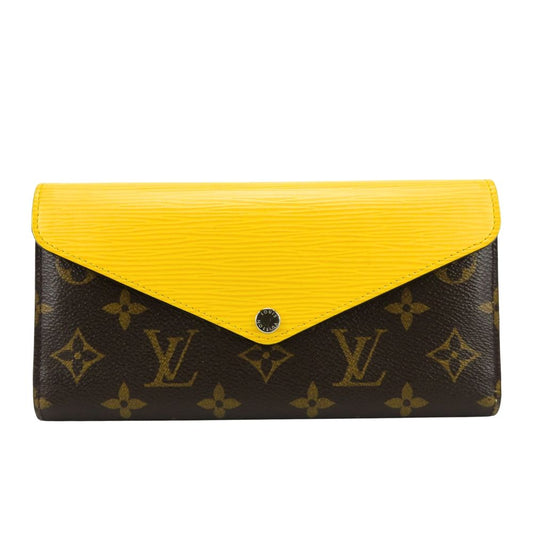 Louis Vuitton Wallet Portefeuille Marie Louron Monogram Epi Leather Yellow