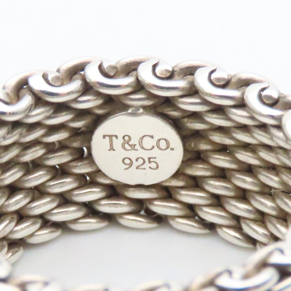 Tiffany & Co Ring Somerset 925 Sterling Silver Mesh — view 3