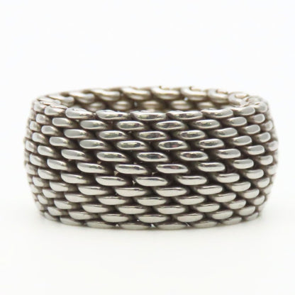 Tiffany & Co Ring Somerset 925 Sterling Silver Mesh — view 2